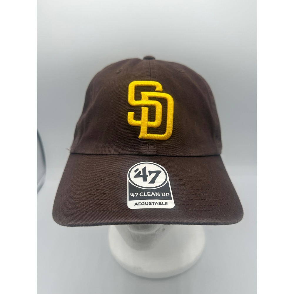'47 San Diego Padres Baseball Cap Mens OSFA Brown Like New Clean Up Strapback